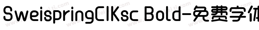 SweispringCIKsc Bold字体转换